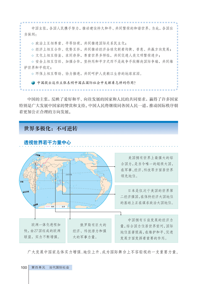 环球多极化趋向下国内相关的特点是什么